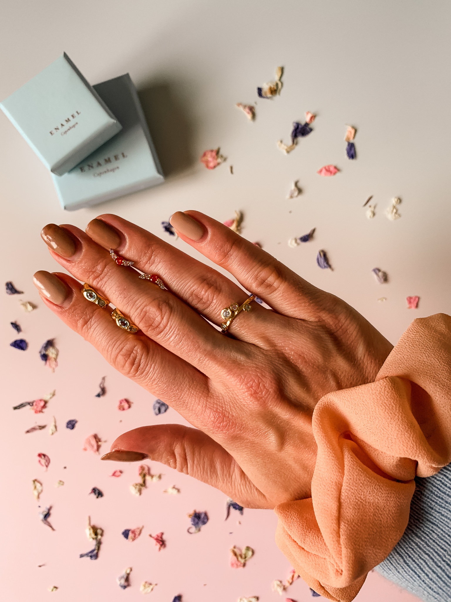 Planer og intentioner i november (corona, arbejdsliv og sindstilstand) 5 Shellac negle og Enamel Copenhagen smykker